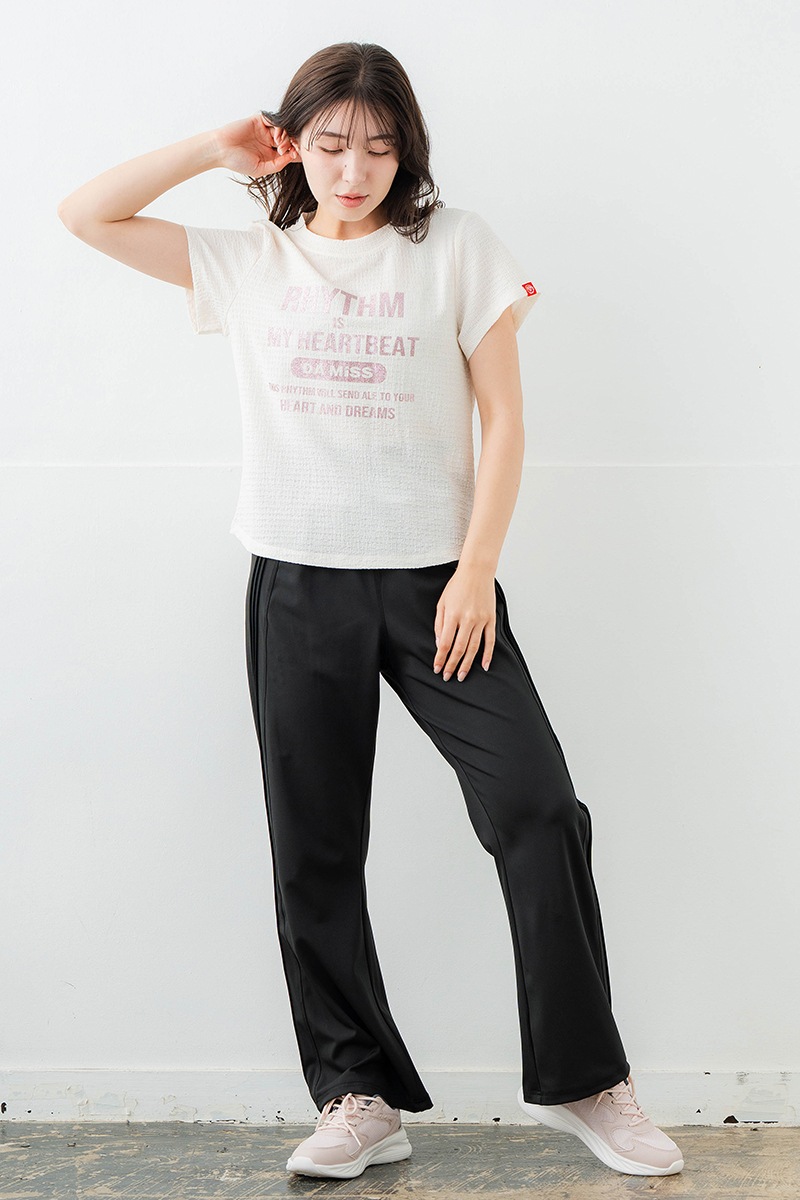 リップルロゴTシャツ アイボリー　1634-1482