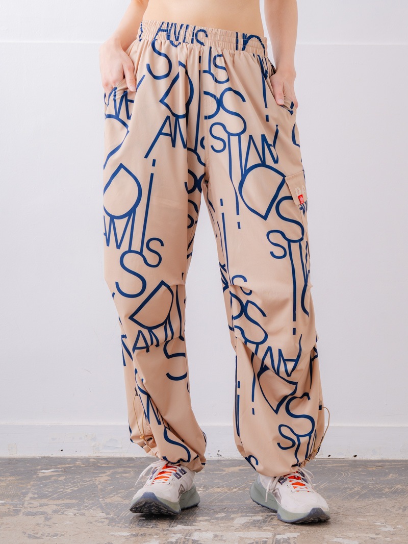 Airy プリント ワイドカーゴパンツ ベージュ 1532-1458 | D SHOP 着