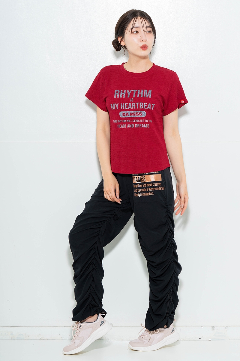リップルロゴTシャツ レッド 1634-1482