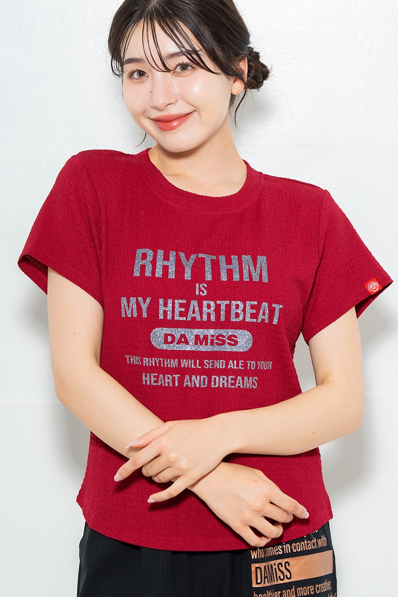 リップルロゴTシャツ レッド 1634-1482