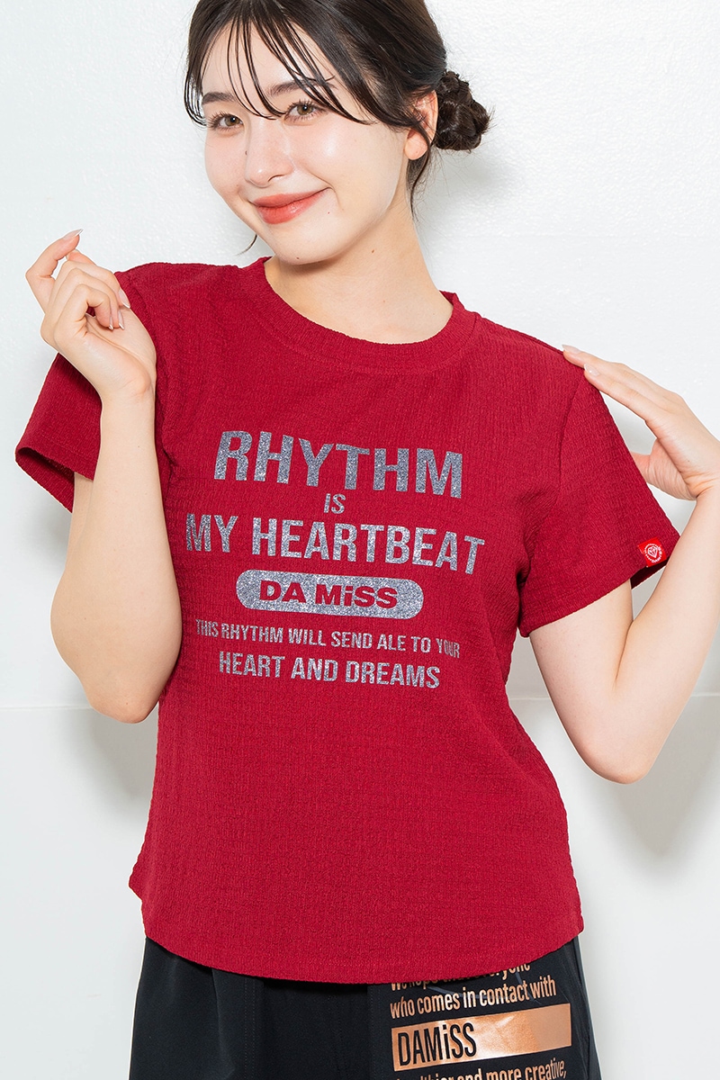 リップルロゴTシャツ レッド 1634-1482