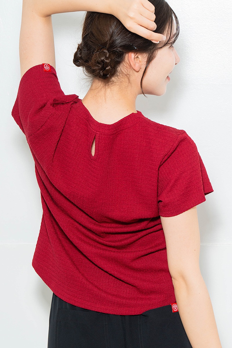 リップルロゴTシャツ レッド 1634-1482