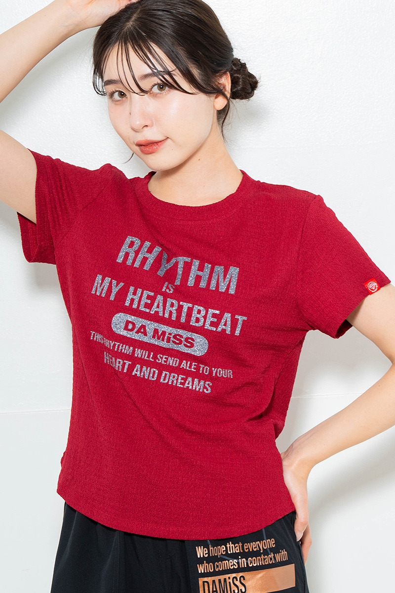リップルロゴTシャツ レッド 1634-1482