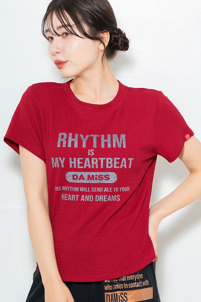 リップルロゴTシャツ レッド 1634-1482