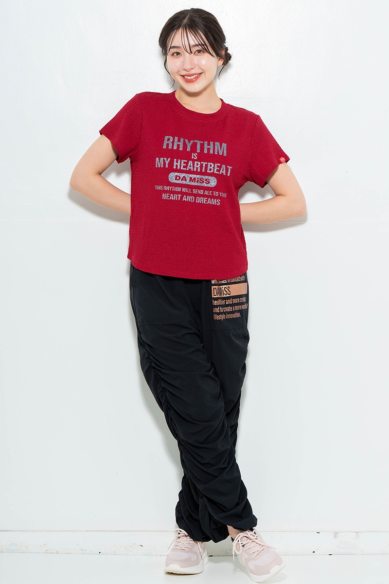 リップルロゴTシャツ レッド 1634-1482