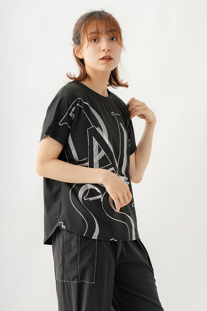 ボールドロゴTシャツ　ブラック　1534-1611