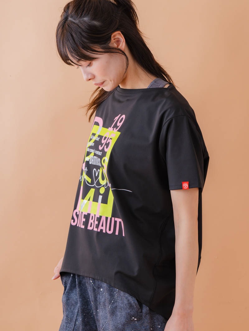 グラフィック Tシャツ ブラック 1534-1618