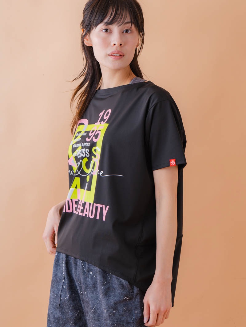 グラフィック Tシャツ ブラック 1534-1618