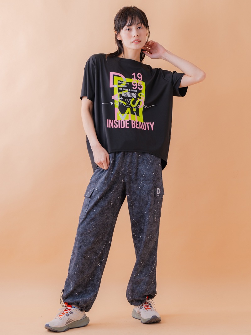 グラフィック Tシャツ ブラック 1534-1618