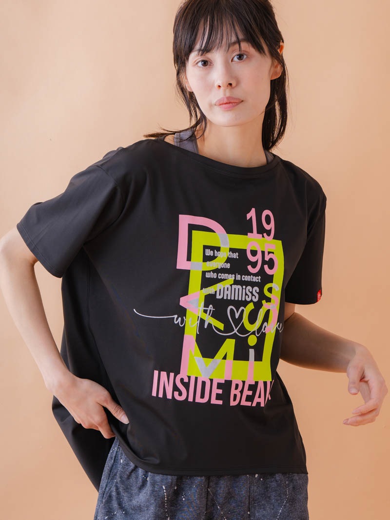 グラフィック Tシャツ ブラック 1534-1618