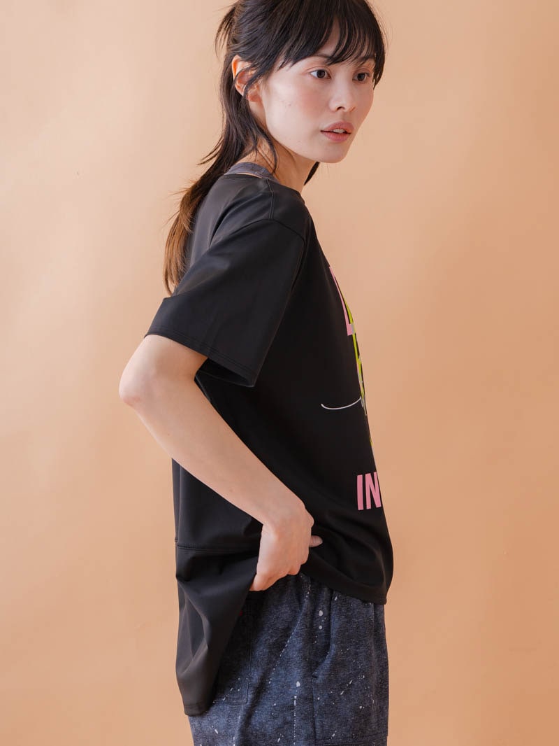 グラフィック Tシャツ ブラック 1534-1618