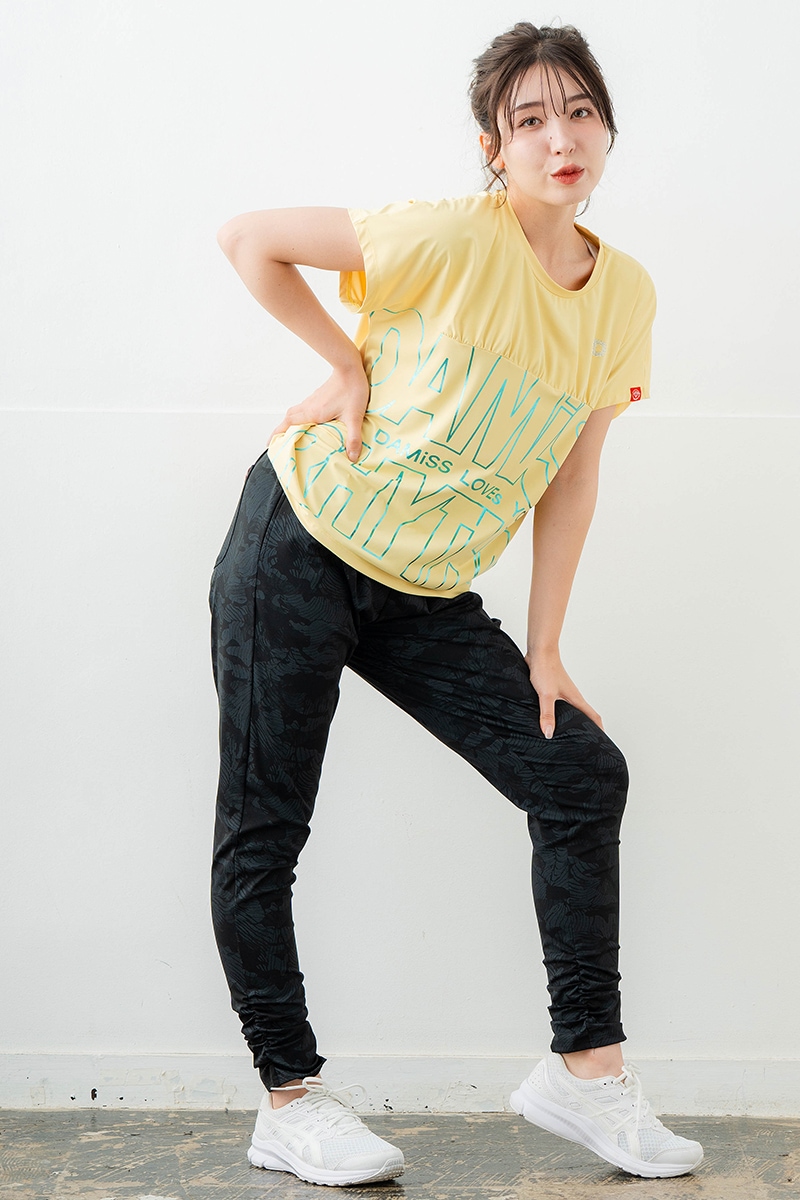 【先行割10％OFF】　ジャカード風プリントパンツ ブラック　5632-1483【6/12まで】