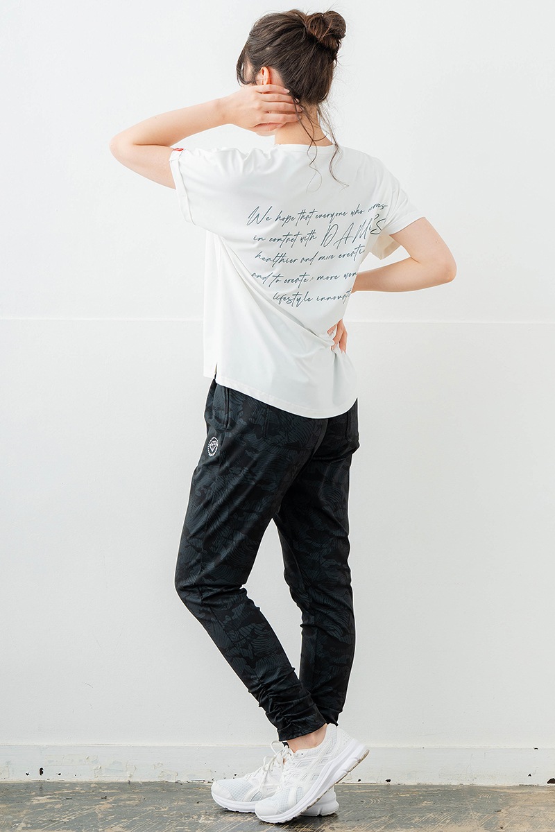 【先行割10％OFF】　ジャカード風プリントパンツ ブラック　5632-1483【6/12まで】