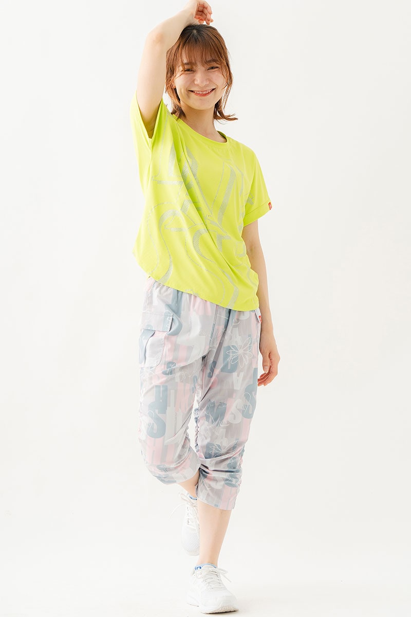 ボールドロゴTシャツ　ライム　1534-1611