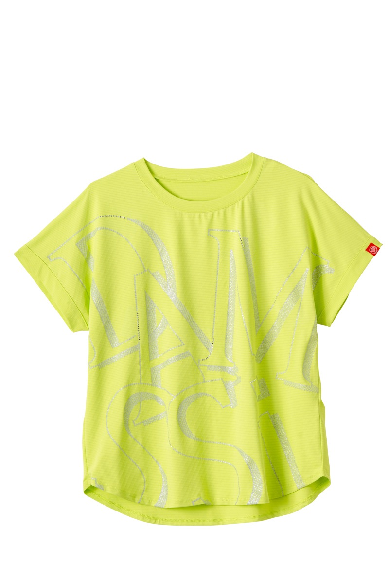 ボールドロゴTシャツ　ライム　1534-1611