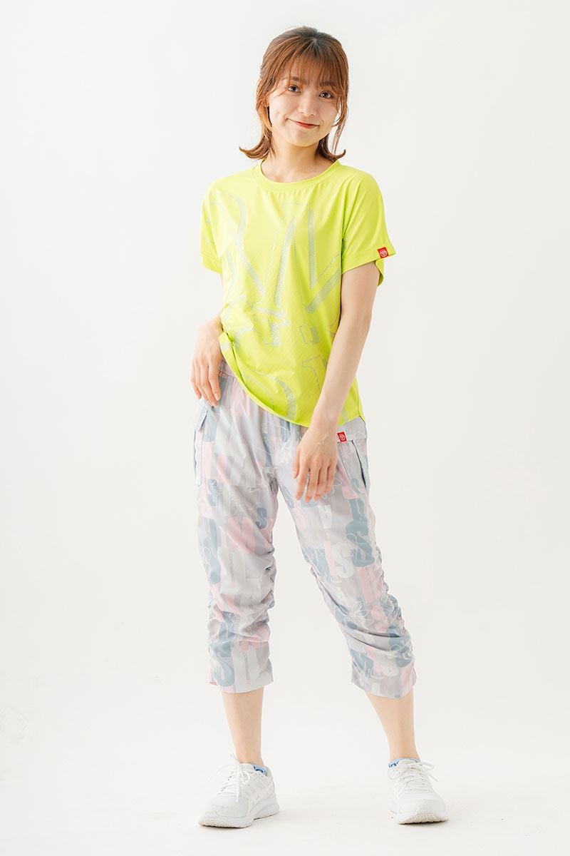 ボールドロゴTシャツ　ライム　1534-1611