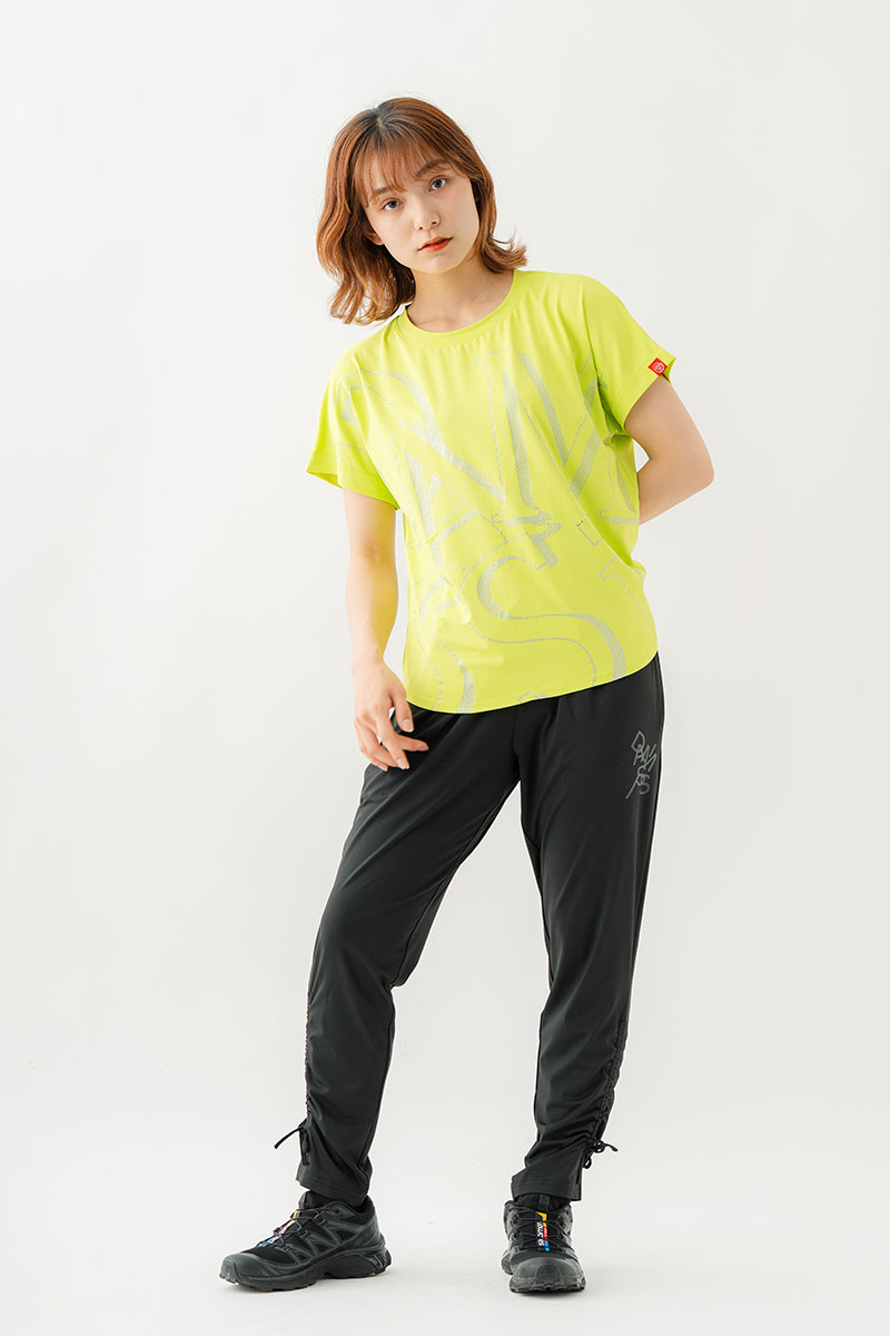 ボールドロゴTシャツ　ライム　1534-1611