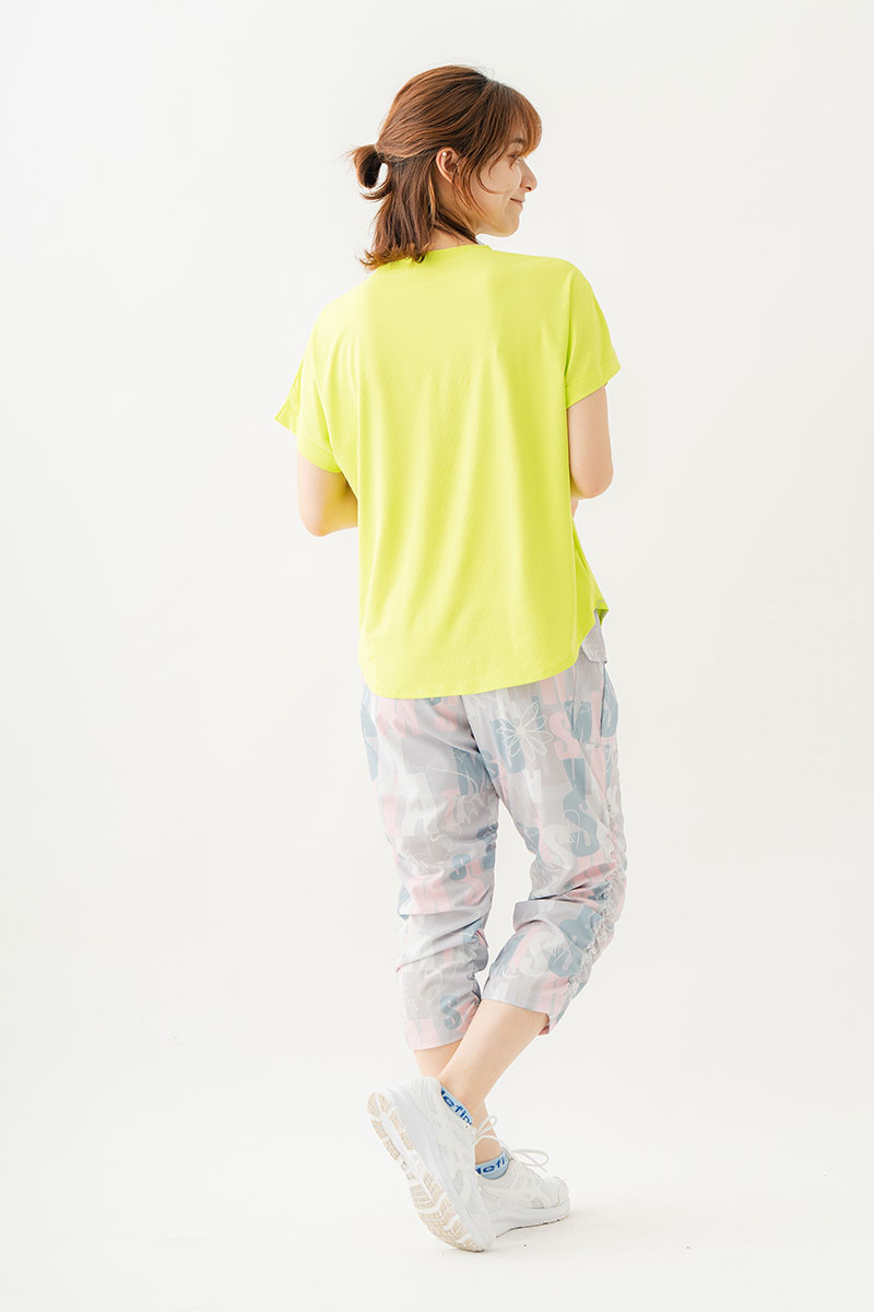 ボールドロゴTシャツ　ライム　1534-1611