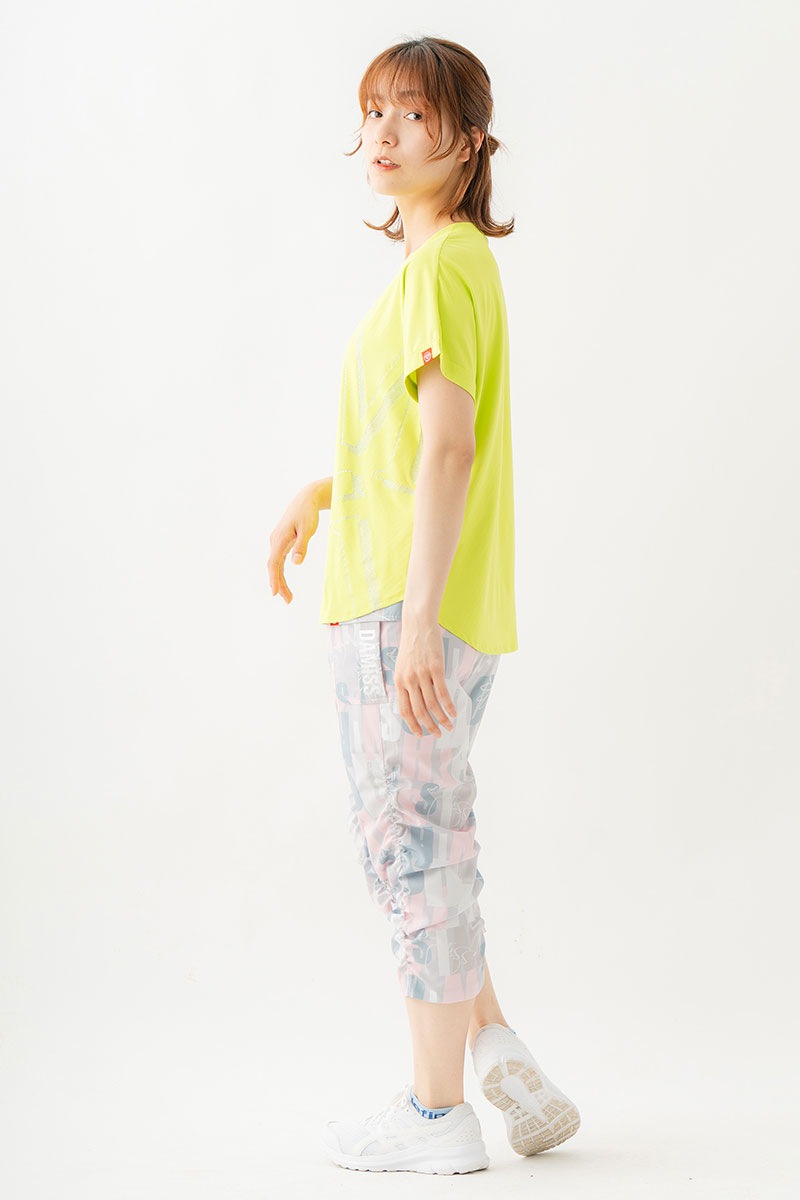 ボールドロゴTシャツ　ライム　1534-1611