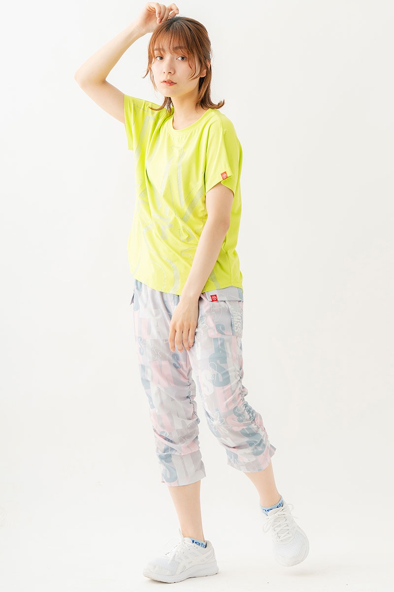 ボールドロゴTシャツ　ライム　1534-1611