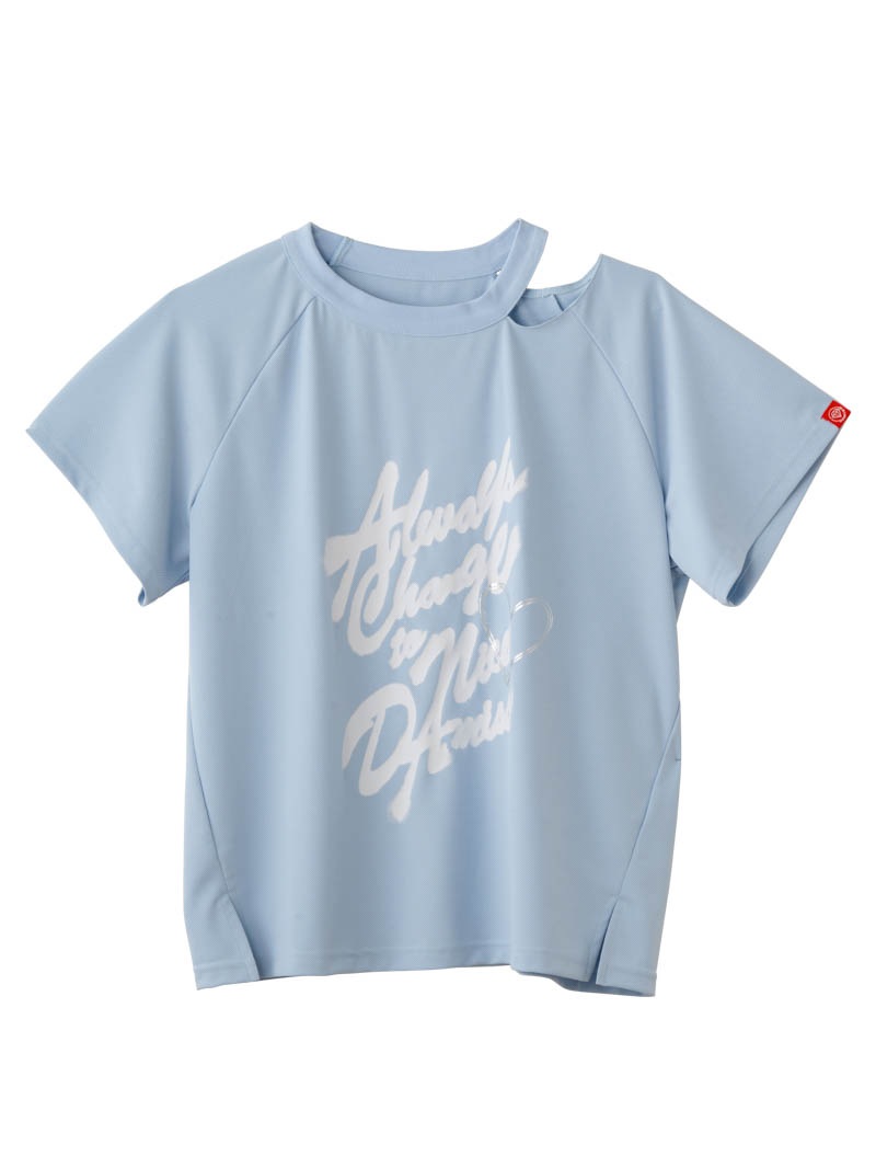 スプレーロゴ ウェッジ Tシャツ ブラック 1534-1456