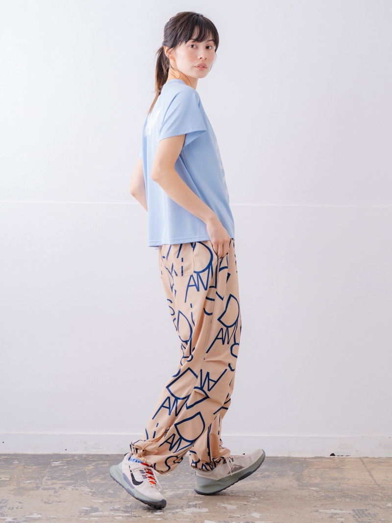 スプレーロゴ ウェッジ Tシャツ サックス 1534-1456