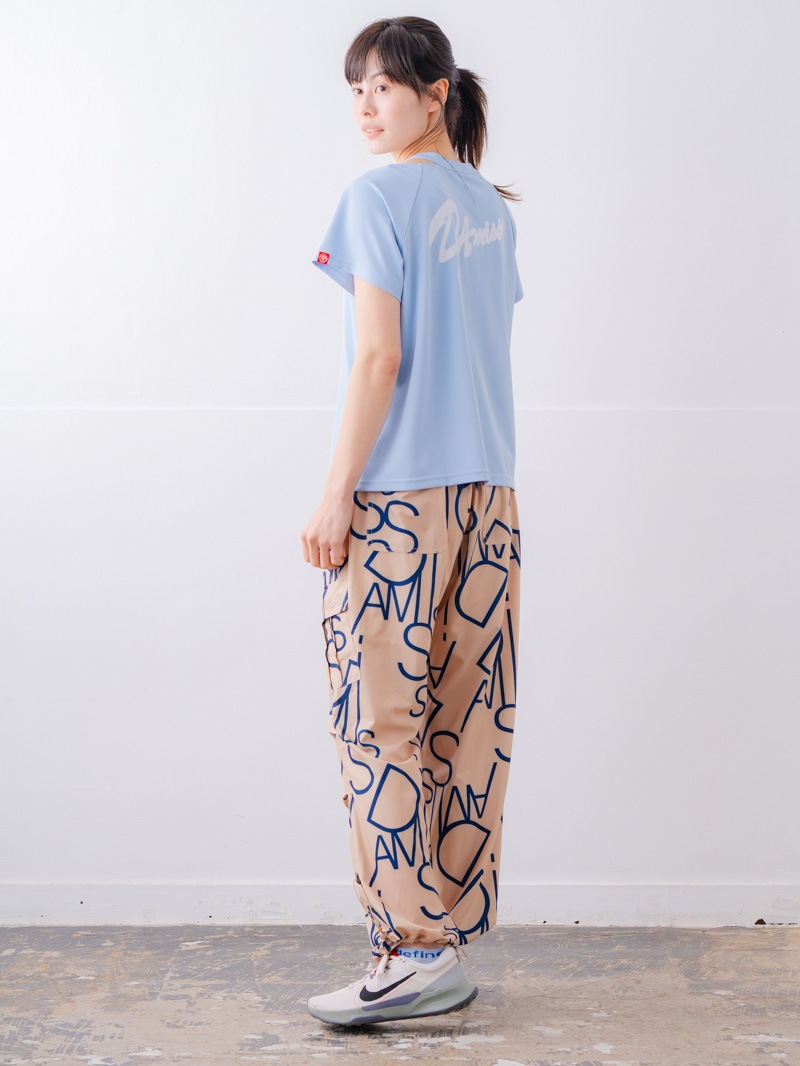 スプレーロゴ ウェッジ Tシャツ サックス 1534-1456