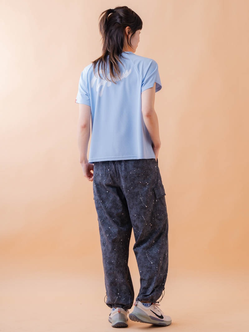 スプレーロゴ ウェッジ Tシャツ サックス 1534-1456