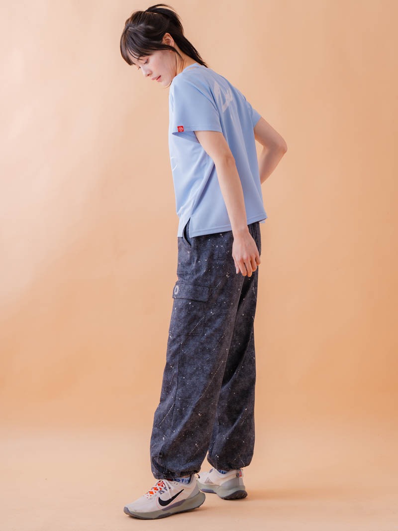 スプレーロゴ ウェッジ Tシャツ サックス 1534-1456