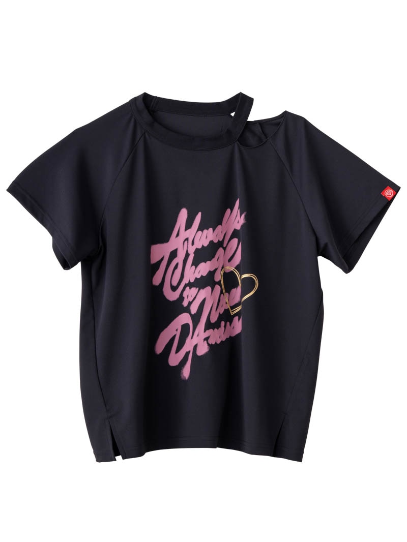 スプレーロゴ ウェッジ Tシャツ サックス 1534-1456