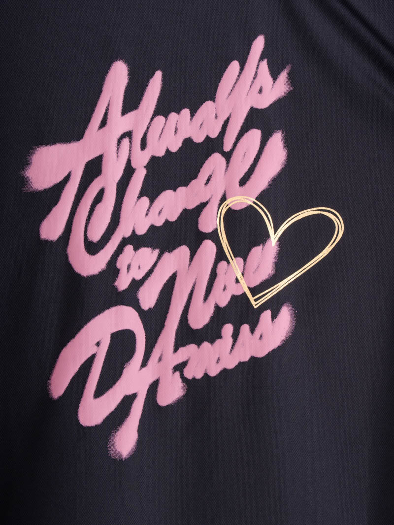 スプレーロゴ ウェッジ Tシャツ サックス 1534-1456