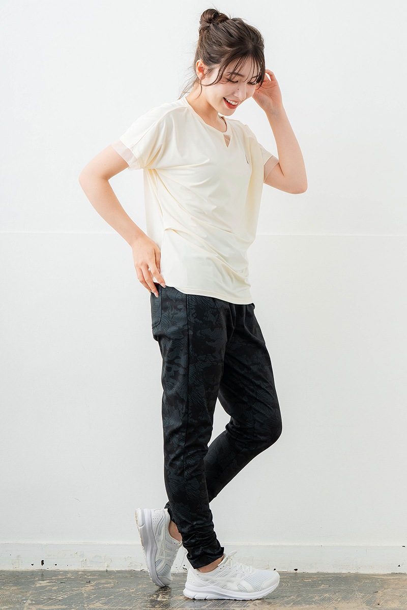 ポイントシースルーTシャツ アイボリー 5634-1484