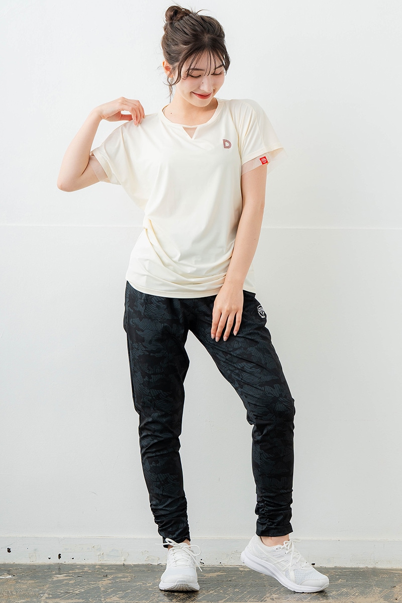 ポイントシースルーTシャツ アイボリー 5634-1484