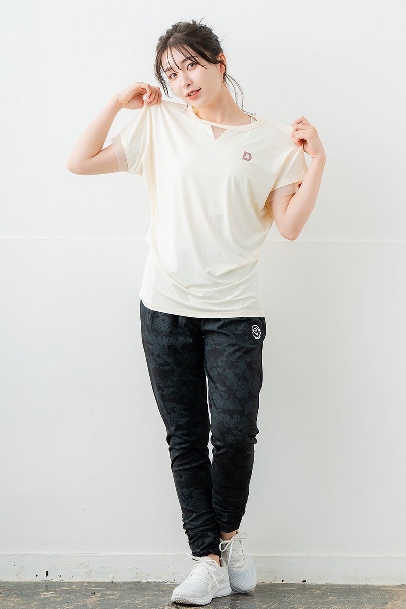 ポイントシースルーTシャツ アイボリー 5634-1484