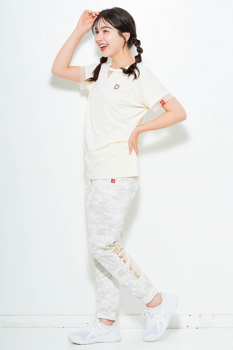 ポイントシースルーTシャツ アイボリー 5634-1484