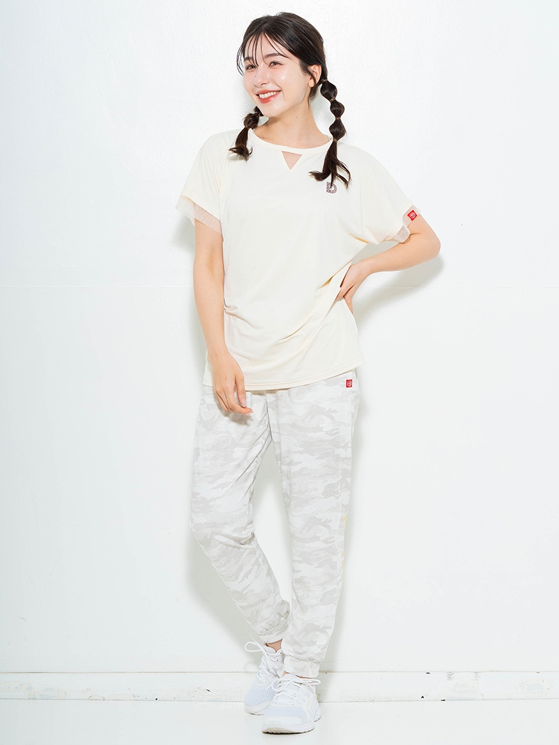 ポイントシースルーTシャツ アイボリー 5634-1484