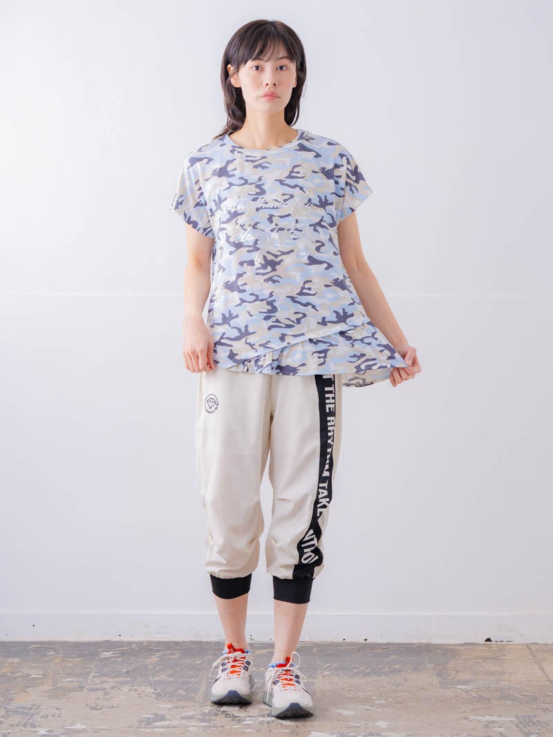 ソフト迷彩 Tシャツ ブルー 1534-1459