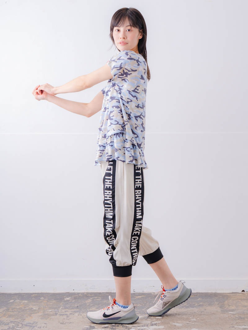 ソフト迷彩 Tシャツ ブルー 1534-1459