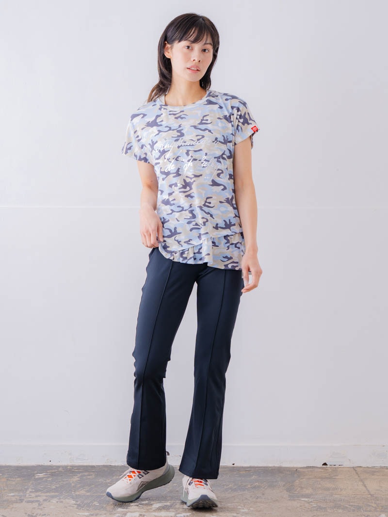 ソフト迷彩 Tシャツ ブルー 1534-1459