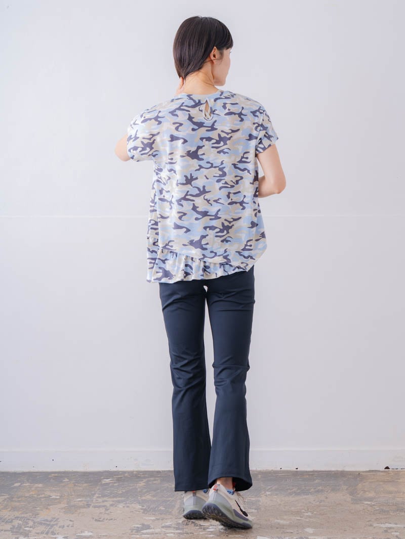 ソフト迷彩 Tシャツ ブルー 1534-1459