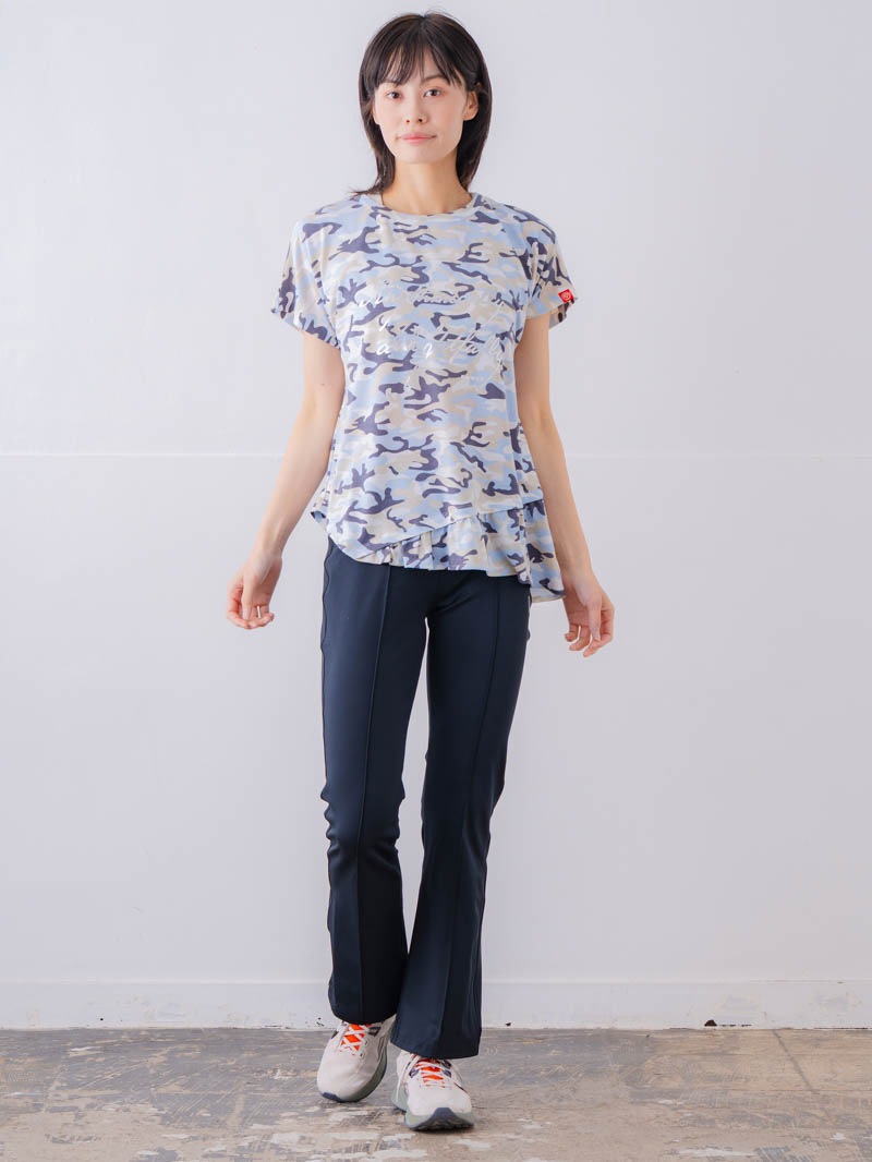 ソフト迷彩 Tシャツ ブルー 1534-1459