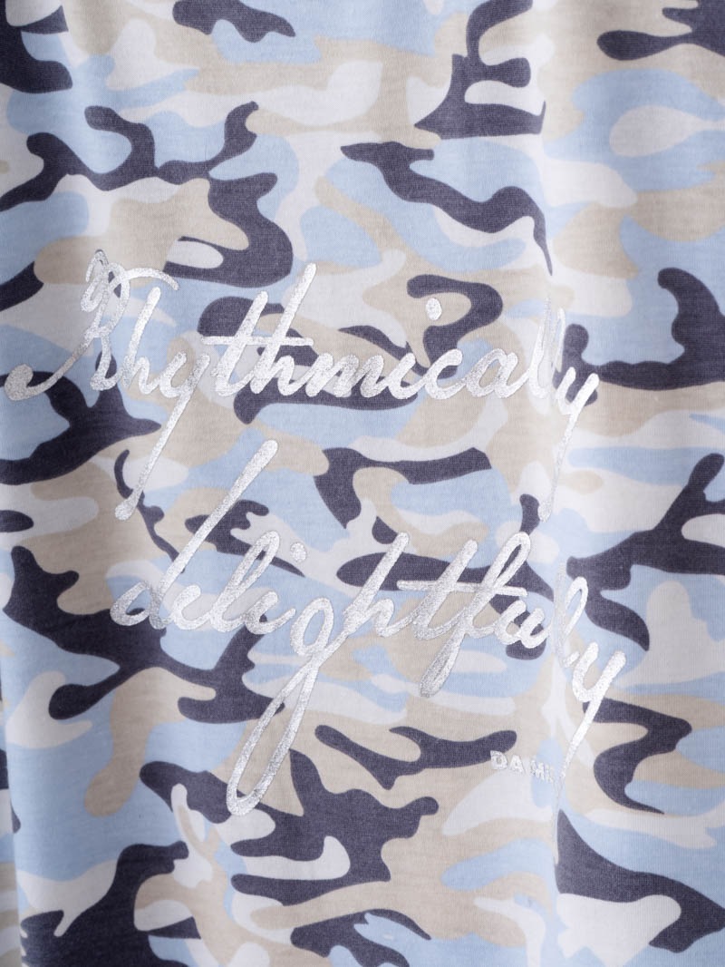 ソフト迷彩 Tシャツ ブルー 1534-1459