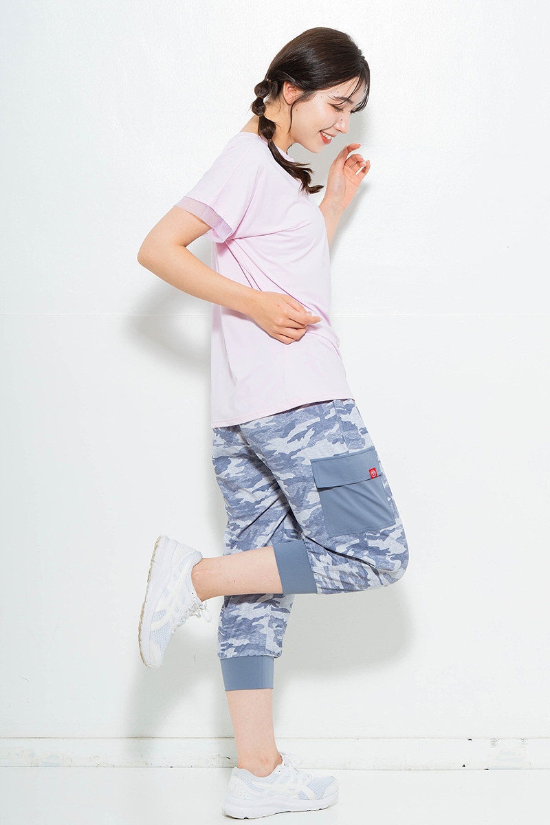 ポイントシースルーTシャツ ピンク 5634-1484