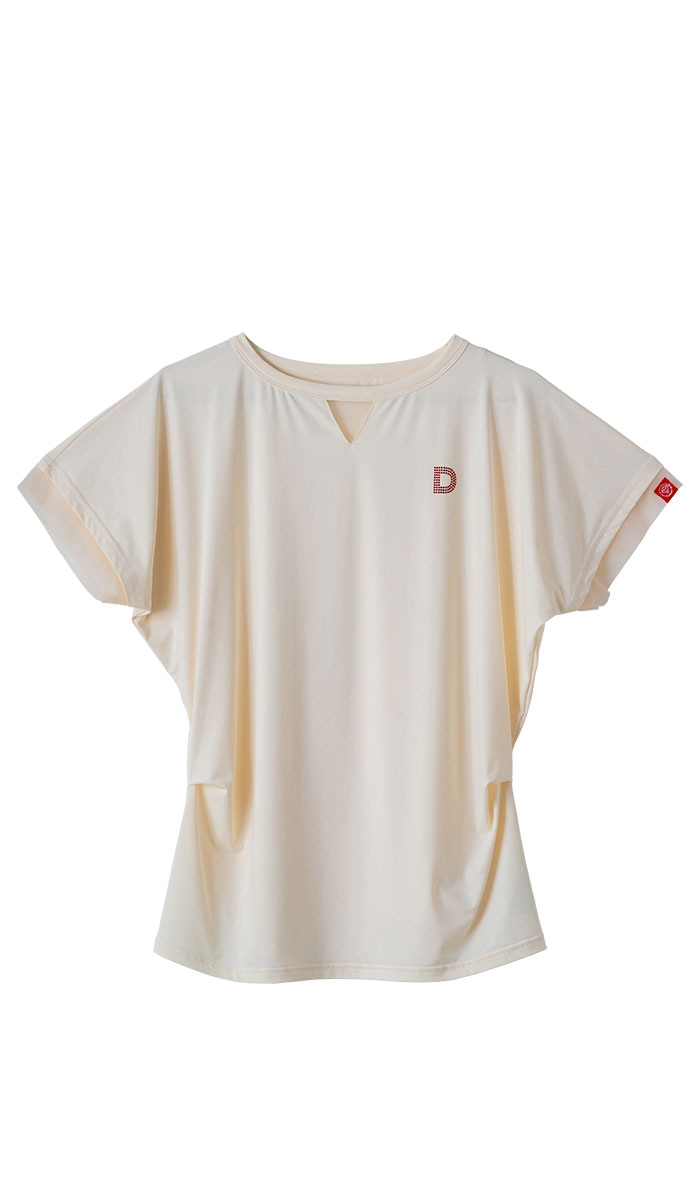 ポイントシースルーTシャツ ピンク 5634-1484