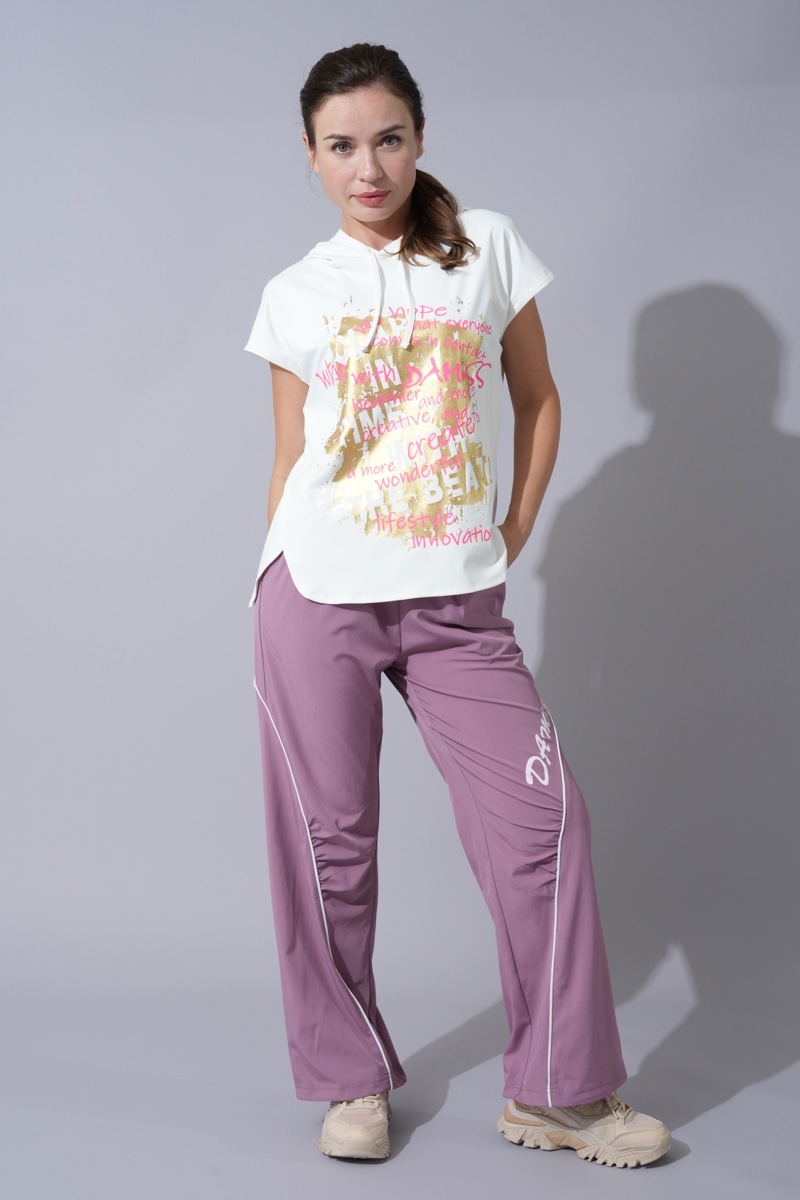 グラフィティーアートパーカーTシャツ ホワイト 1434-1419