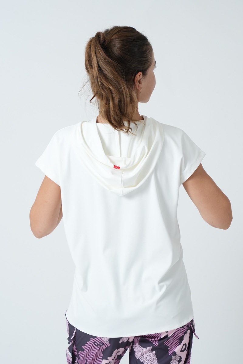 グラフィティーアートパーカーTシャツ ホワイト 1434-1419