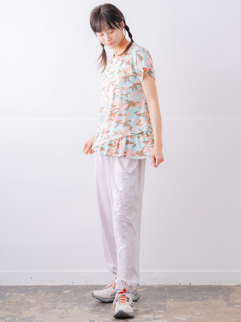 ソフト迷彩 Tシャツ ピンク 1534-1459