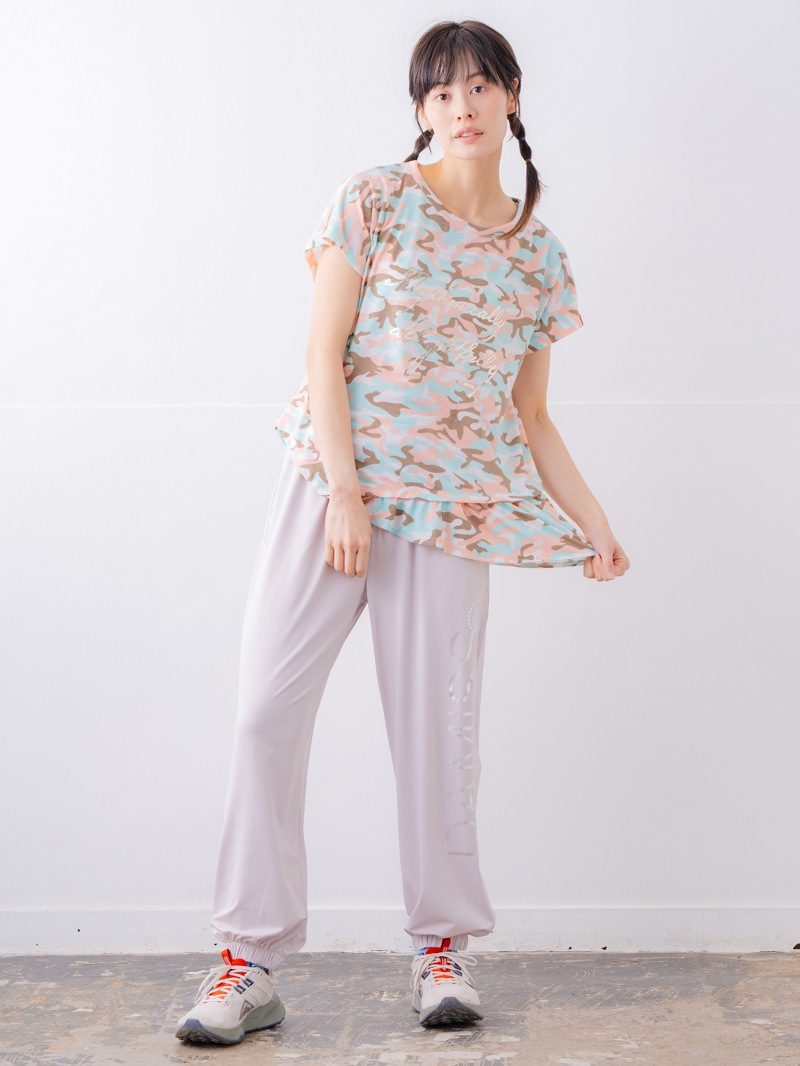 ソフト迷彩 Tシャツ ピンク 1534-1459