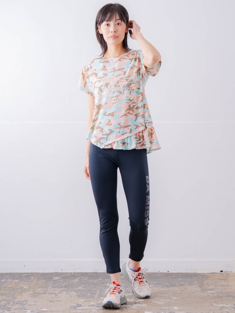 ソフト迷彩 Tシャツ ピンク 1534-1459