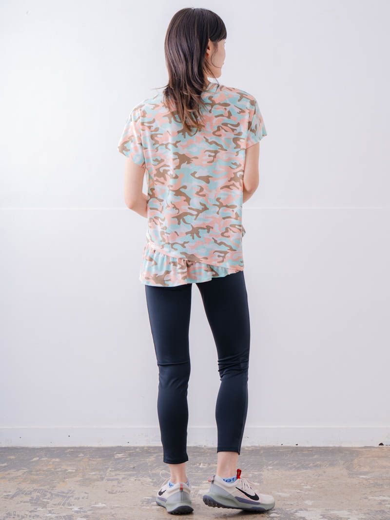 ソフト迷彩 Tシャツ ピンク 1534-1459